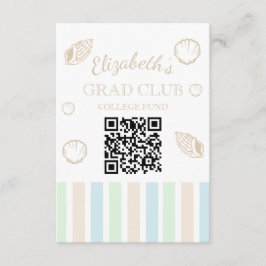 Grad Club Beach Party College Fund Begleitkarte