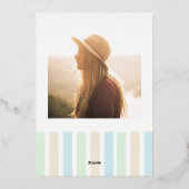 Grad Club Beach Party Folieneinladung (Rückseite)