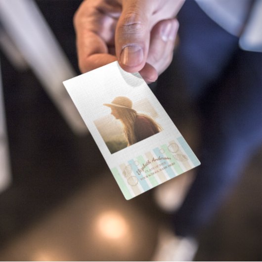 Grad Club Beach Party Name Card Visitenkarte