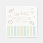 Grad Club Beach Party Serviette (Vorderseite)