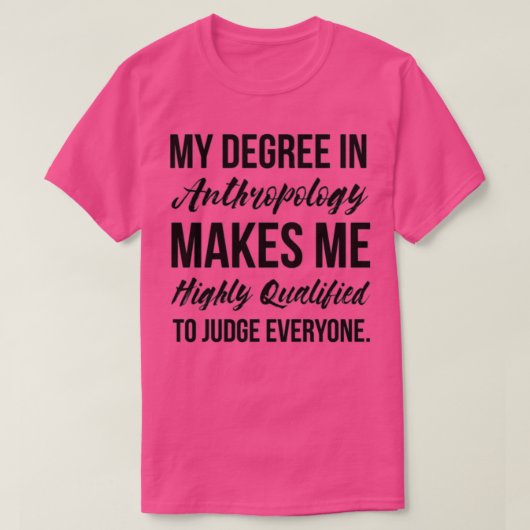 Grad der Anthropologie T-Shirt (Design vorne)