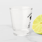 Grad der benutzerdefinierten Absolvenzklasse 2025 Schnapsglas (Links)