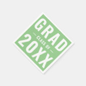 Grad der grünen modernen Typografie 2023 Serviette (Ecke)