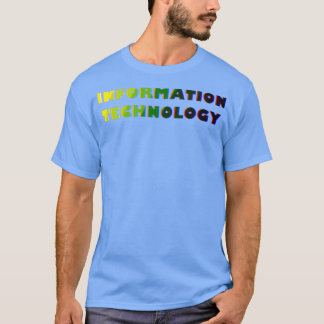Grad der Informationstechnologie ShinyGlitchy Text T-Shirt