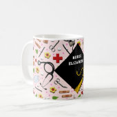 Grad der Krankenpflege Kaffeetasse (Vorderseite Links)