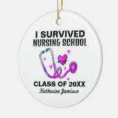 Grad der Krankenpflege Keramik Ornament (Links)