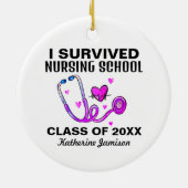 Grad der Krankenpflege Keramik Ornament (Hinten)