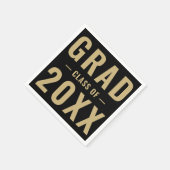 Grad der modernen Typografie aus schwarzem Gold 20 Serviette (Ecke)