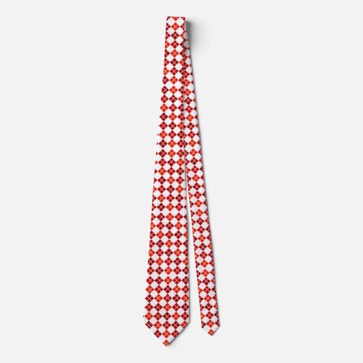 Grad der roten Raute Custom Necktie Krawatte (Vorderseite)