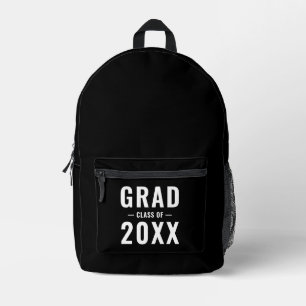 Grad der Schwarz-weißen, modernen Typografie Bedruckter Rucksack