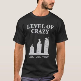 Grad der Verrücktheit Hundemenschen Katzenmenschen T-Shirt