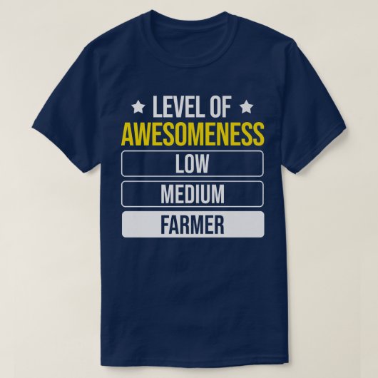 Grad des Awesomness-Bauern T-Shirt (Design vorne)