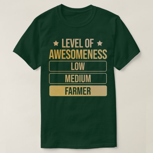 Grad des Awesomness-Bauern T-Shirt (Design vorne)