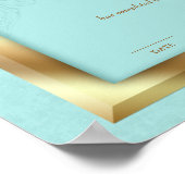 Grad-Diplomzertifikat zum Abschluss von Gold-Rahme Poster (Ecke)