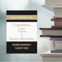 Grad! Doktorat der Visitenkarte Karte