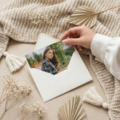 Grad Era Script Minimal Elegant Graduation Photo Ankündigung