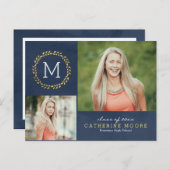 Grad ErstBEARBEITBARER Abschluss Postkarte (Vorne/Hinten)