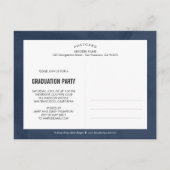 Grad ErstBEARBEITBARER Abschluss Postkarte (Rückseite)