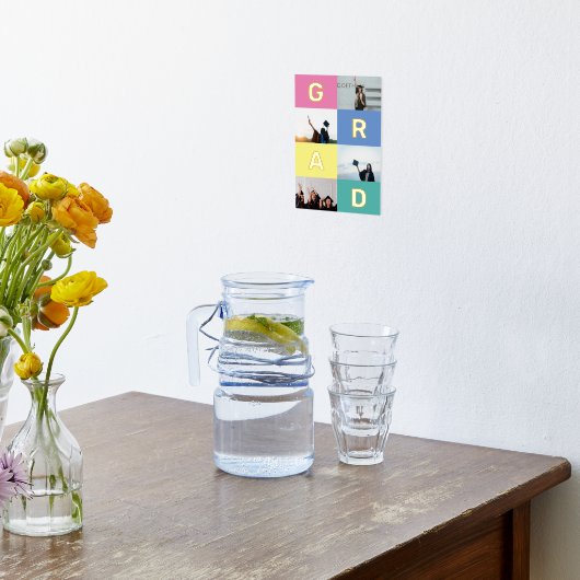 GRAD FARBBLOCKS MULTI-Foto-Abschluss Foliendrucke (Ablage(Küche))