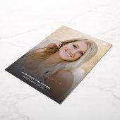 Grad Foto 2024 Rose Gold Abschluss Ankündigung (Gedreht)