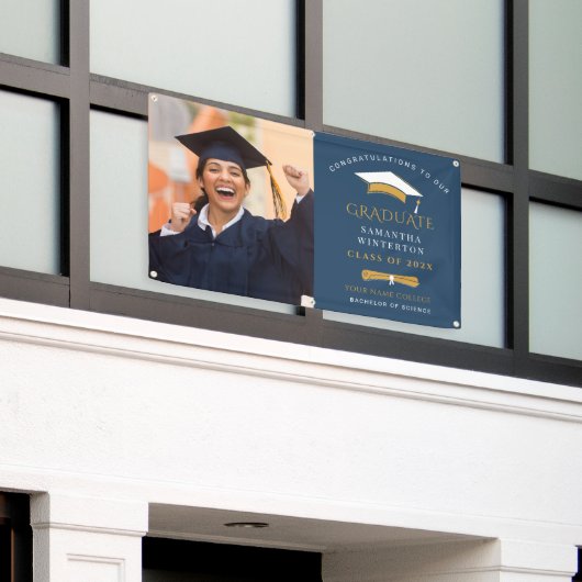 Grad Foto 2025 Abschluss Custom Banner (Äußeres Gebäude)