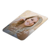 Grad Foto 2025 Save the Date Abschluss Magnet (Linke Seite)