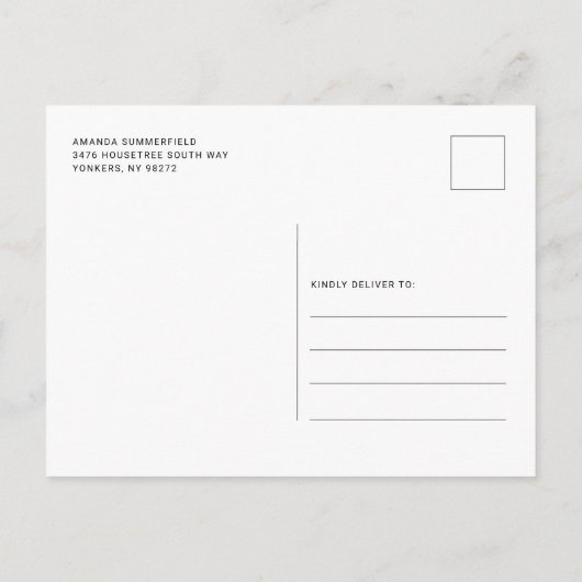 Grad Foto 2025 Script Graduation Party Einladungspostkarte (Rückseite)