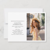 Grad Foto Abschluss 2025 Ankündigung (Rückseite)