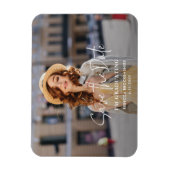 Grad Foto Abschluss 2025 Save the Date Magnet (Vertikal)