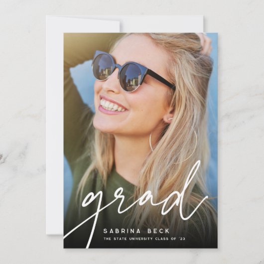 Grad | FOTO ABSCHLUSS Ankündigung (Vorderseite)