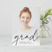 Grad | FOTO ABSCHLUSS Ankündigung (Stehend Vorderseite)