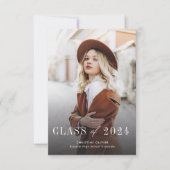 Grad Foto Abschluss Class of 2025 Ankündigung (Vorderseite)