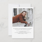 Grad Foto Abschluss Class of 2025 Ankündigung (Rückseite)