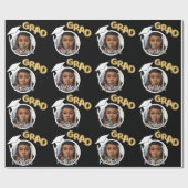 Grad Foto Abschluss Geschenkpapier (Flach)