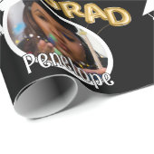 Grad Foto Abschluss Geschenkpapier (Rolleneckpunkt)