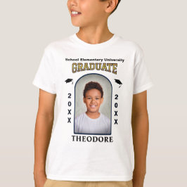 Grad Foto Abschluss Gold Custom T-Shirt