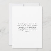 Grad Foto Cap Motif Lila Gelb 2022 Abschluss Ankündigung (Rückseite)