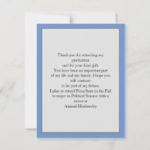 Grad Foto Cap Toss Border Danke Postcard Karte (Rückseite)