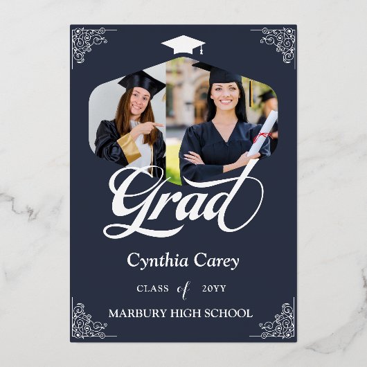 Grad Foto Collage Ankündigung (Vorderseite)