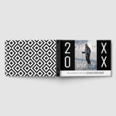 Grad Foto Custom Year Moderne Muster Abschluss Gästebuch (Voll)