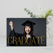 Grad Foto Foil Folieneinladung (Stehend vorne)