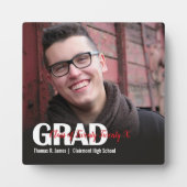 GRAD-Foto mit Farbscript-Jahresquadrat-Tischdekora Fotoplatte (Vorderseite)