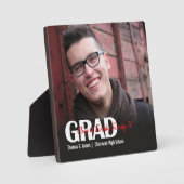 GRAD-Foto mit Farbscript-Jahresquadrat-Tischdekora Fotoplatte (Vorderseite)