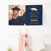 Grad Foto Navy Blue Abschluss 2025 Banner (Insitu)