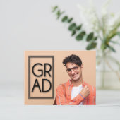 GRAD-Foto-Party Einladung Postkarte (Stehend Vorderseite)