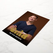 Grad Foto Retro Klasse 2023 Abschluss Folieneinladung (Gedreht)