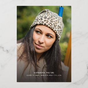 Grad Fotos Gold Foil 2024 Graduation Ankündigung