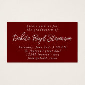 Grad gestrichen | Ankündigung des Abschlusses Red (Rückseite)