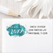 Grad gestrichen | Aquamariner Spritzer Pinselstric (Insitu)