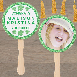 Grad Glam Green Cap Einfaches Bild Fächer